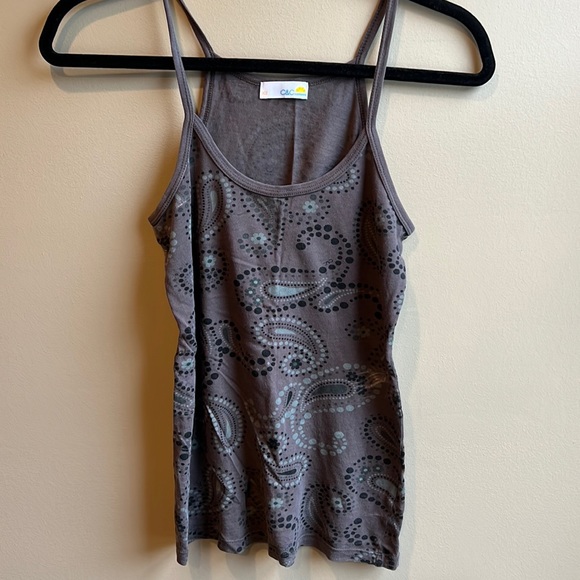 C&C California gray paisley print camisole top - Picture 1 of 2
